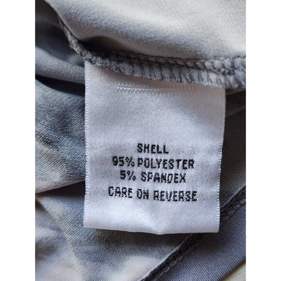 TOP/BLOUSE-CALVIN KLEIN-Gray-Long Sleeves-PICS NOT BLURRED-Watercolor Design-XL - Picture 10 of 16